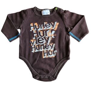 Hurley Baby Onesie in Brown